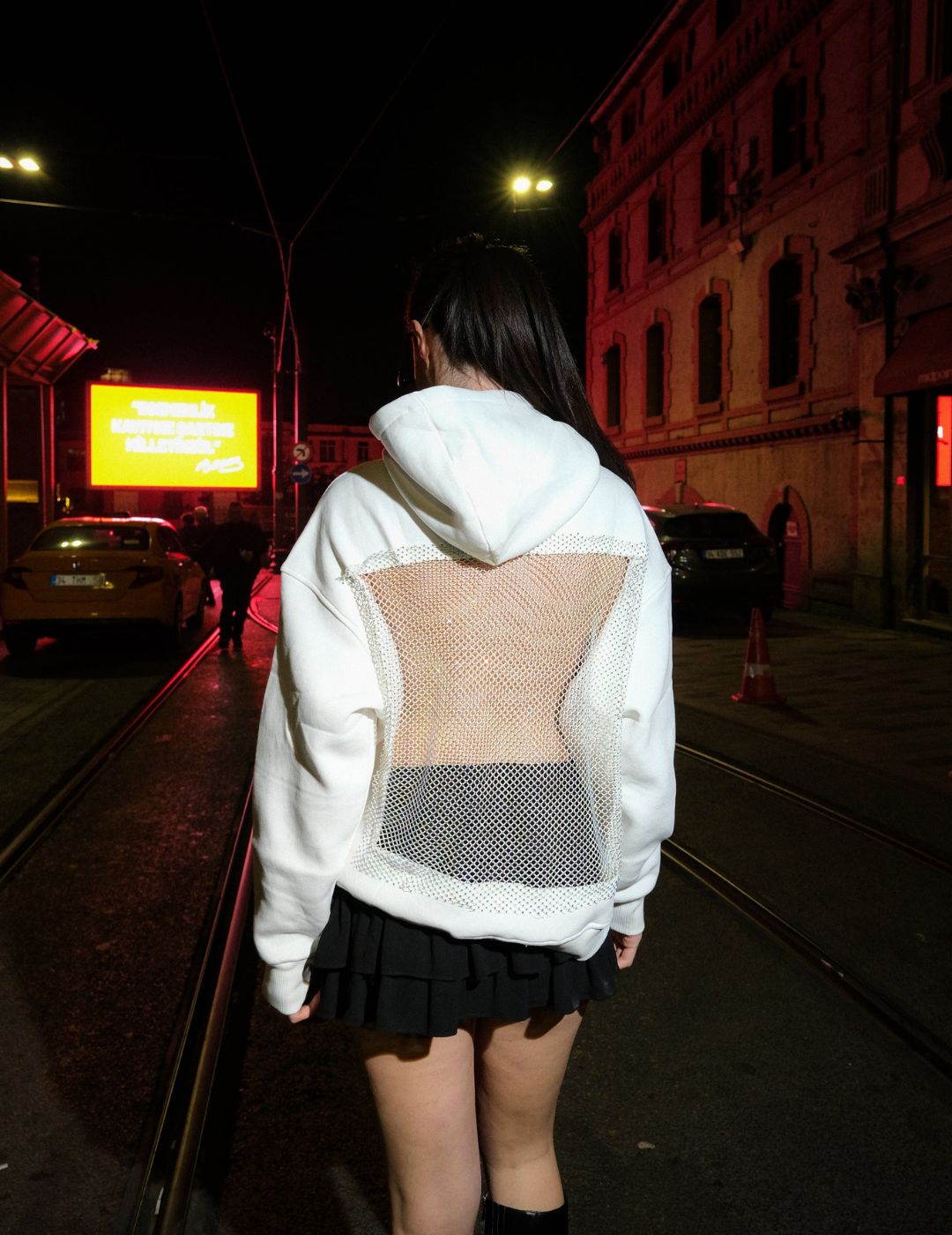 Viral Sparkly Mesh Hoodie