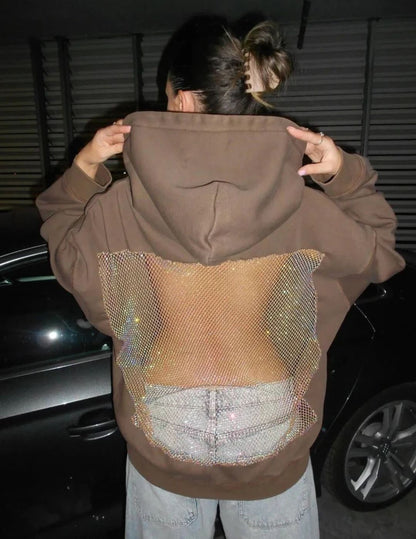 Viral Sparkly Mesh Hoodie