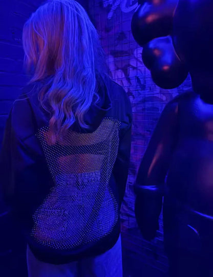 Viral Sparkly Mesh Hoodie